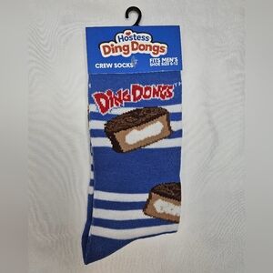 Hostess Ding Dongs Blue Crew Socks NWT
